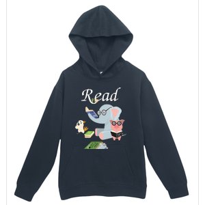 Teacher Library Read Book Club Piggie Elephant Pigeons Funny Urban Pullover Hoodie