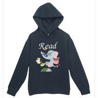 Teacher Library Read Book Club Piggie Elephant Pigeons Funny Urban Pullover Hoodie