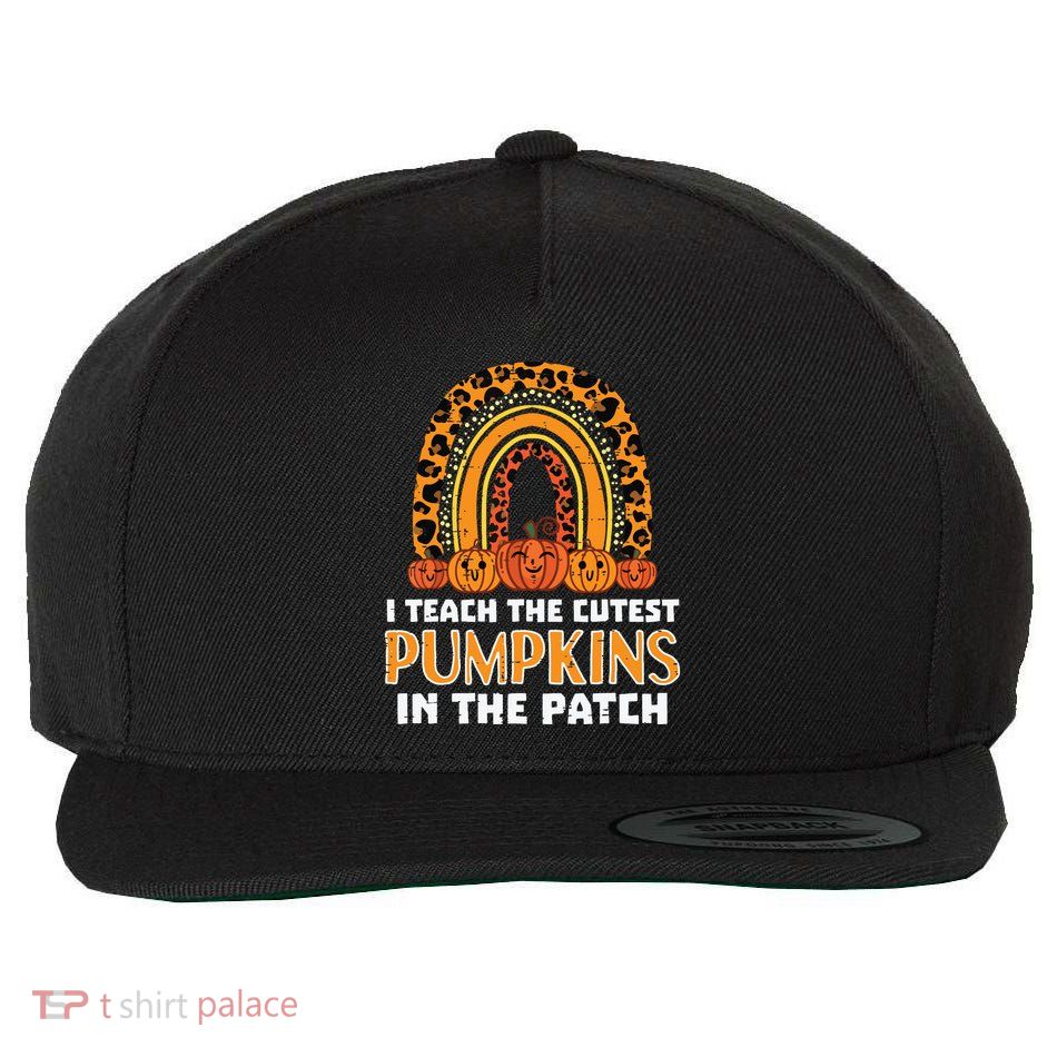 Teach Leopard Rainbow Cute Halloween Costume Teacher Women Wool Snapback Cap
