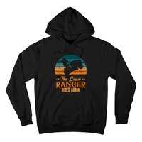 The Lawn Ranger Rides Again Mowing Vintage Retro Mower Hoodie