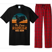 The Lawn Ranger Rides Again Mowing Vintage Retro Mower Pajama Set