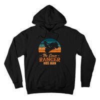 The Lawn Ranger Rides Again Mowing Vintage Retro Mower Tall Hoodie