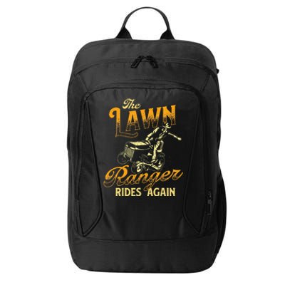 The Lawn Ranger Rides Again Gardener Lawn Mower City Backpack