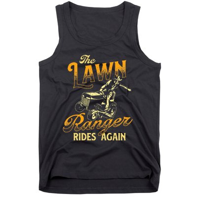 The Lawn Ranger Rides Again Gardener Lawn Mower Tank Top