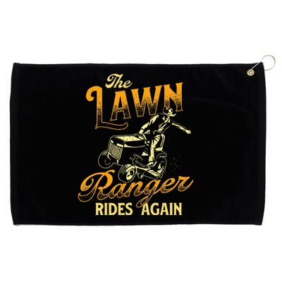 The Lawn Ranger Rides Again Gardener Lawn Mower Grommeted Golf Towel