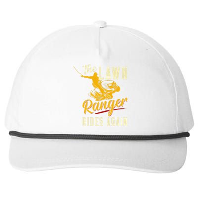 The Lawn Ranger Rides Again Lawn Tractor Mowing Snapback Five-Panel Rope Hat