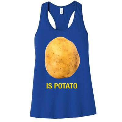 The Late Show With Stephen Colbert Is Potato Charity Women's Racerback Tank