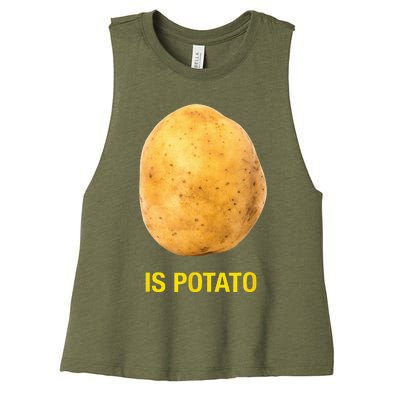 The Late Show With Stephen Colbert Is Potato Charity Women's Racerback Cropped Tank