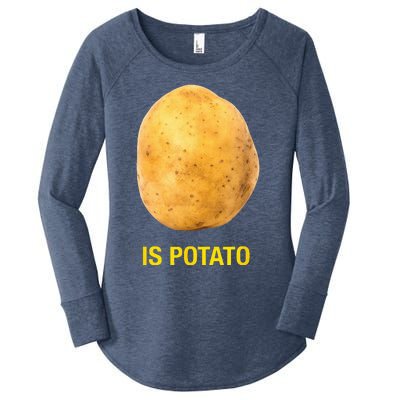 The Late Show With Stephen Colbert Is Potato Charity Women's Perfect Tri Tunic Long Sleeve Shirt