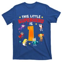 This Little Superhero Is 1 Year Old Super Hero 1st Bday Age Cute Gift T-Shirt