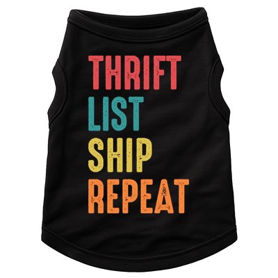 Thrift List Ship Repeat Funny Sourcing Reseller Gift Doggie Tank