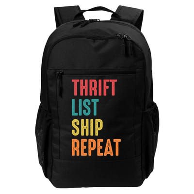 Thrift List Ship Repeat Funny Sourcing Reseller Gift Backpack
