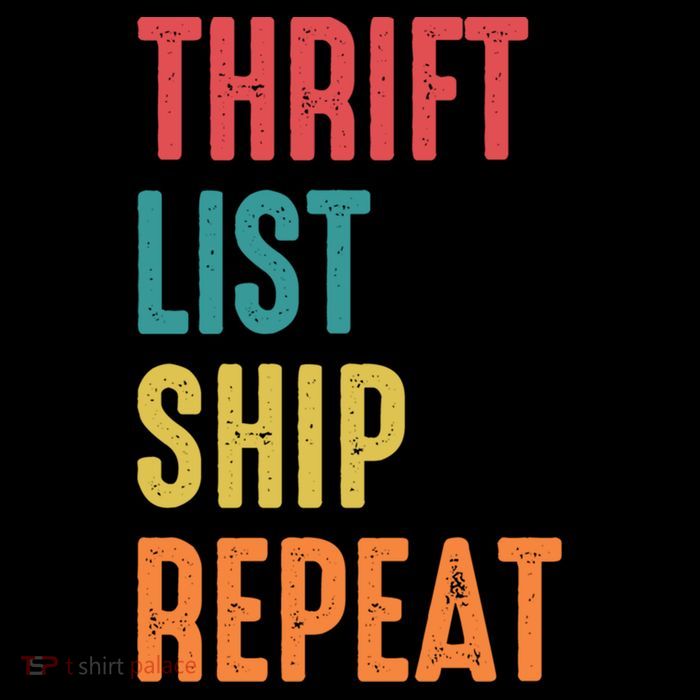 Thrift List Ship Repeat Funny Sourcing Reseller Gift 7-Panel Snapback Hat