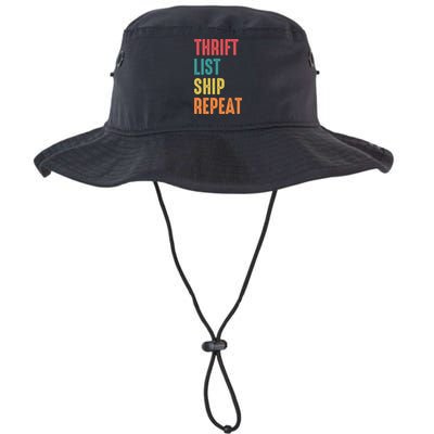 Thrift List Ship Repeat Funny Sourcing Reseller Gift Bucket Hat