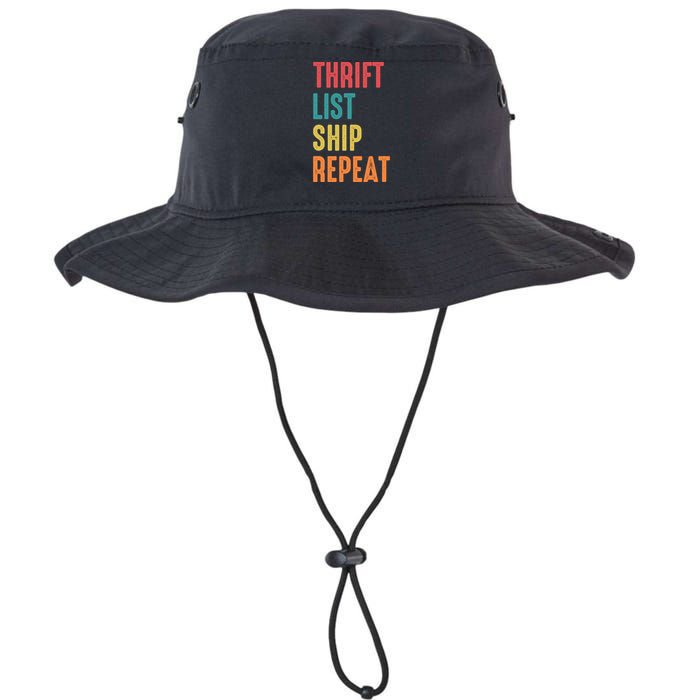 Thrift List Ship Repeat Funny Sourcing Reseller Gift Bucket Hat