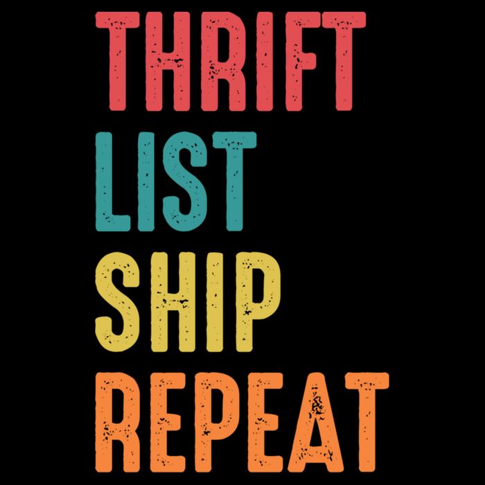 Thrift List Ship Repeat Funny Sourcing Reseller Gift Bucket Hat