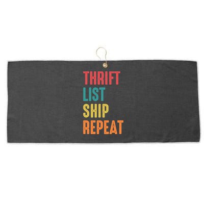Thrift List Ship Repeat Funny Sourcing Reseller Gift Large Microfiber Waffle Golf Towel