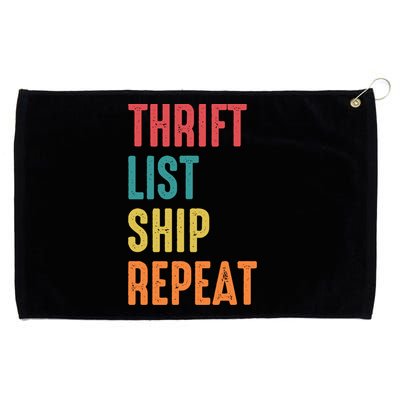 Thrift List Ship Repeat Funny Sourcing Reseller Gift Grommeted Golf Towel