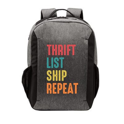 Thrift List Ship Repeat Funny Sourcing Reseller Gift Vector Backpack