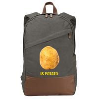 The Late Show With Stephen Colbert Is Potato Charity Cotton Canvas Backpack