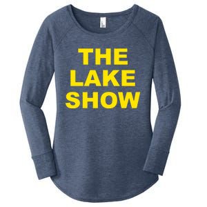 The Lake Show Basketball Los Angeles Women's Perfect Tri Tunic Long Sleeve Shirt