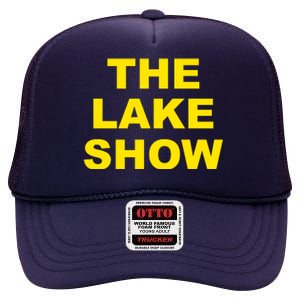 The Lake Show Basketball Los Angeles High Crown Mesh Back Trucker Hat