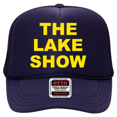 The Lake Show Basketball Los Angeles High Crown Mesh Back Trucker Hat