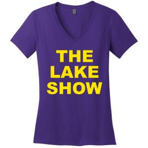 The Lake Show Basketball Los Angeles Women's V-Neck T-Shirt