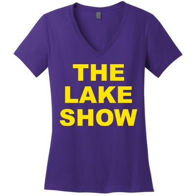 The Lake Show Basketball Los Angeles Women's V-Neck T-Shirt