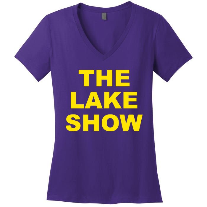 The Lake Show Basketball Los Angeles Women's V-Neck T-Shirt