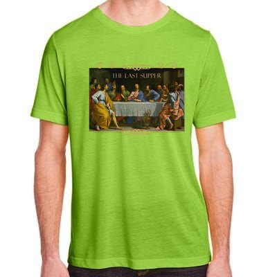 The Last Supper Painting Catholic Easter Jesus Lent Adult ChromaSoft Performance T-Shirt