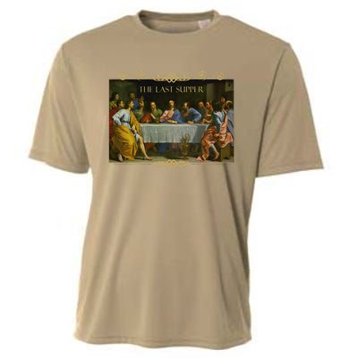 The Last Supper Painting Catholic Easter Jesus Lent Cooling Performance Crew T-Shirt