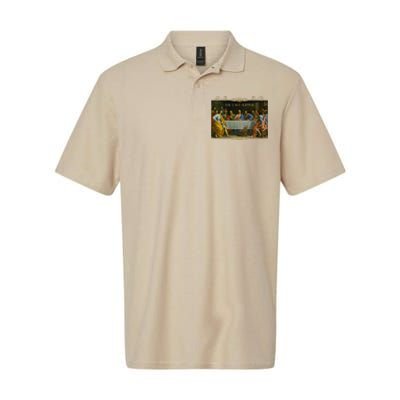 The Last Supper Painting Catholic Easter Jesus Lent Softstyle Adult Sport Polo