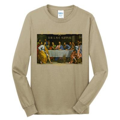 The Last Supper Painting Catholic Easter Jesus Lent Tall Long Sleeve T-Shirt