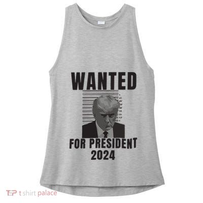 Trump Legend Save America Trump Not Guilty Ladies PosiCharge Tri-Blend Wicking Tank