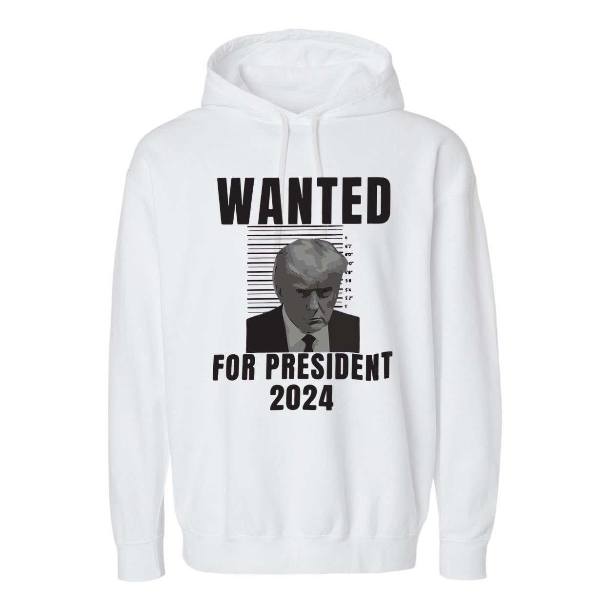 Trump Legend Save America Trump Not Guilty Garment-Dyed Fleece Hoodie