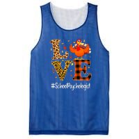 Thanksgiving Love School Psychologist Turkey Autumn Fall Mesh Reversible Basketball Jersey Tank