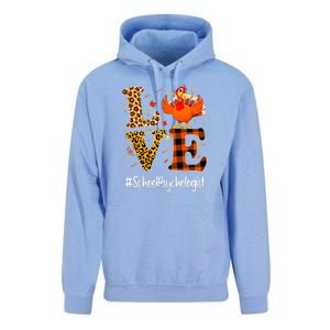 Thanksgiving Love School Psychologist Turkey Autumn Fall Unisex Surf Hoodie