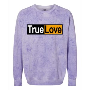 True Love Spoof Logo Colorblast Crewneck Sweatshirt