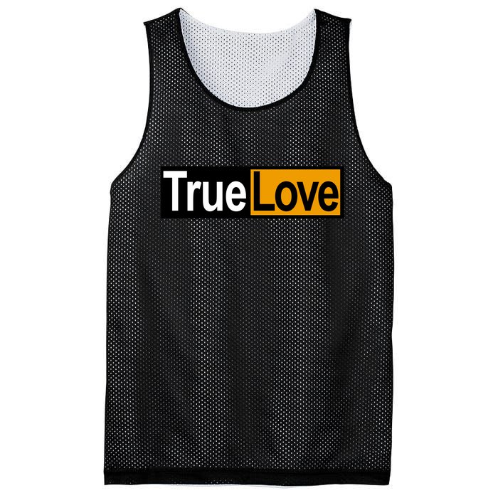 True Love Spoof Logo Mesh Reversible Basketball Jersey Tank