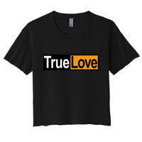 True Love Spoof Logo Women's Crop Top Tee