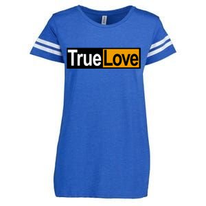 True Love Spoof Logo Enza Ladies Jersey Football T-Shirt