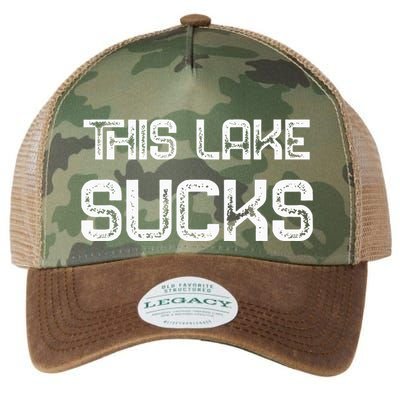This Lake Sucks Funny Fishing Legacy Tie Dye Trucker Hat