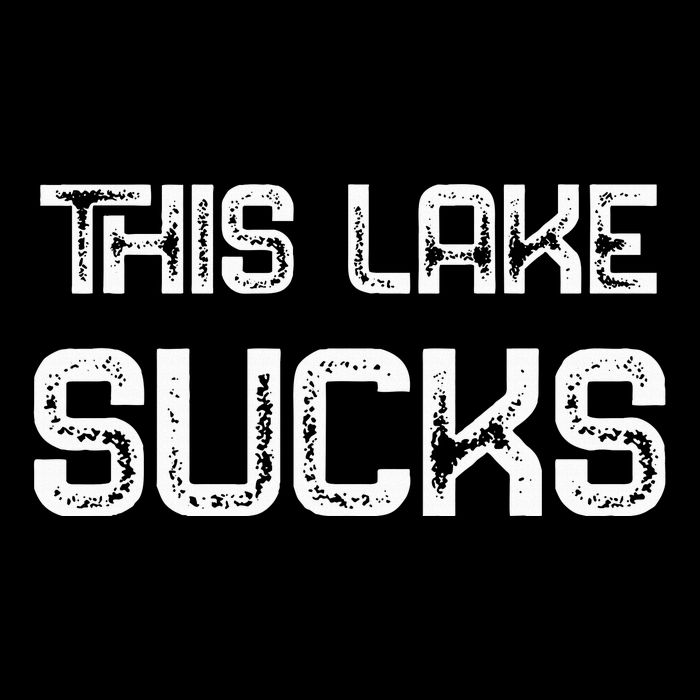 This Lake Sucks Funny Fishing Cooling Performance Crew T-Shirt