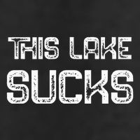 This Lake Sucks Funny Fishing Adult Drive Performance Visor
