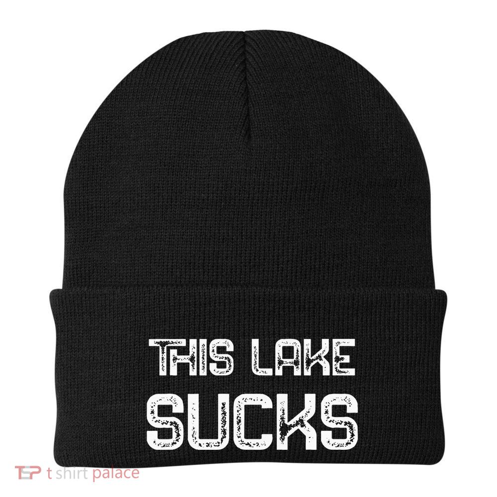 This Lake Sucks Funny Fishing Beanie