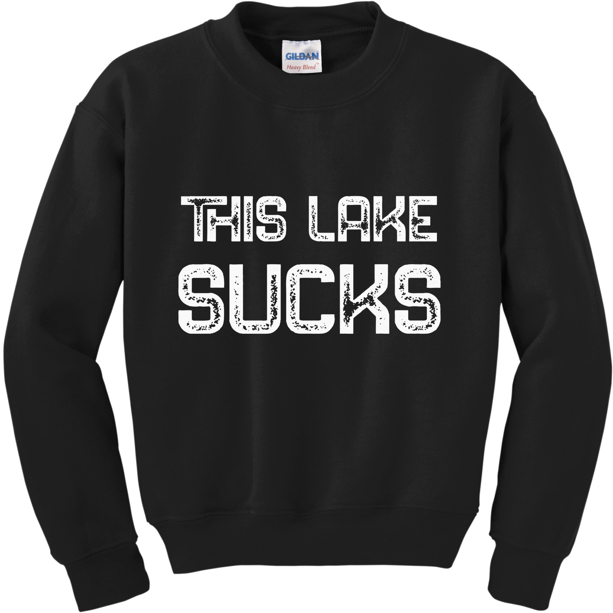 This Lake Sucks Funny Fishing Kids Sweatshirt