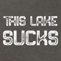 This Lake Sucks Funny Fishing Cotton Canvas Backpack