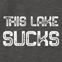 This Lake Sucks Funny Fishing Vector Backpack