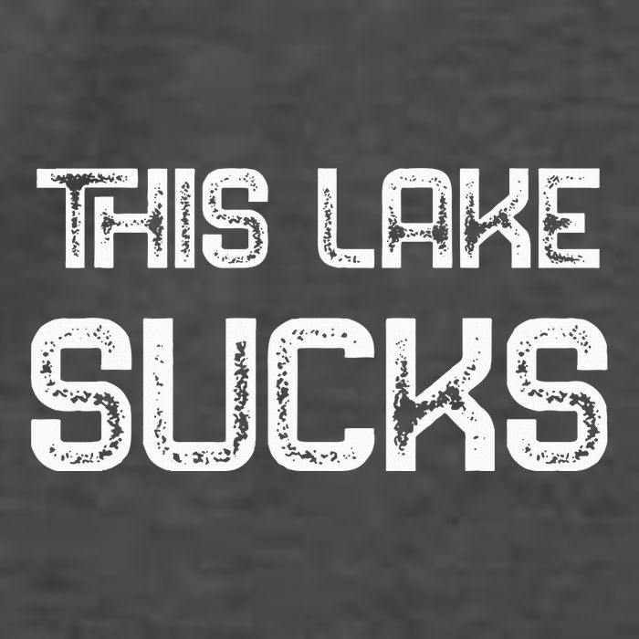 This Lake Sucks Funny Fishing Vector Backpack